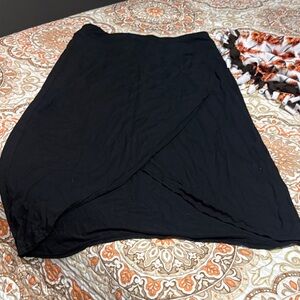 Black Wrap-Front Women's Skirt- Athleta